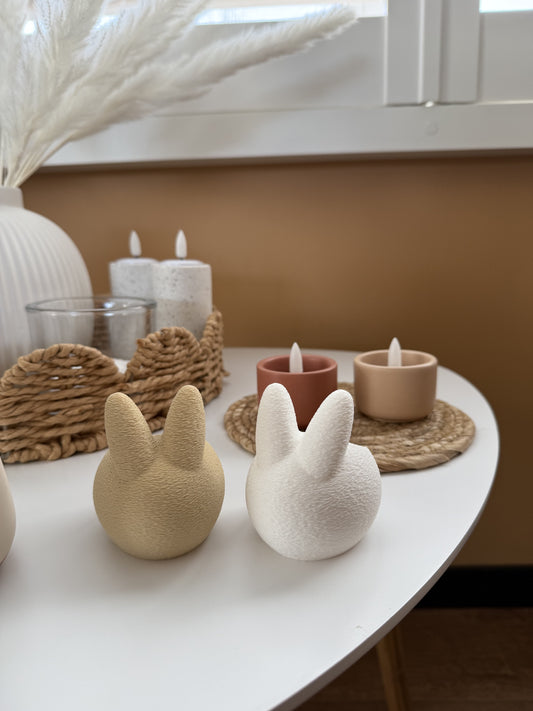 Set van Konijnen Theelichthouders (2 stuks)