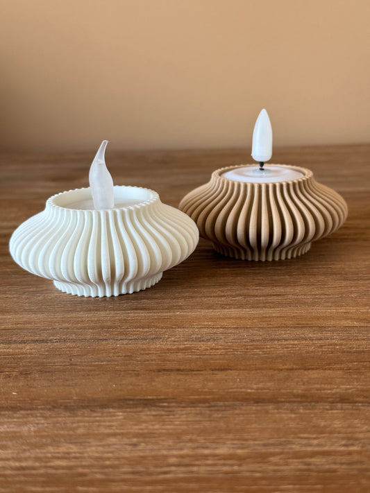 Moderne en minimalistische theelichthouders (2 stuks)