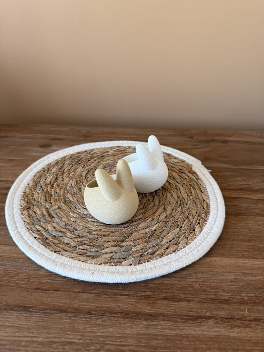 Set van Konijnen Theelichthouders (2 stuks)